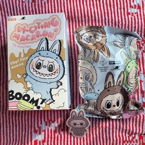 SESAME BEAN LABUBU MACARON VINYL PLUSH POPMART (Opened)
